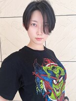 ラウンジ モリオ イケブクロ(Lounge MORIO Ikebukuro)&nbsp;【morio池袋】大人可愛い黒髪前下がりショートボブ♪