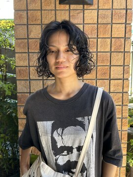 蜃気楼 （（（蜃気楼）））くるくるボブパーマ