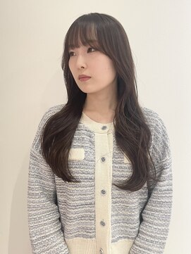 ヨーク(YOKE) 【 YOKE 】ロングレイヤーチョコレートブラウンくびれ小顔韓国