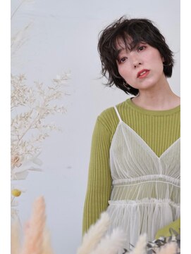 ヘアーメイクパウダー 天王寺寺田町店(Hair make powder) 大人可愛い30代40代50代◎大人ナチュラルレイヤーショートボブ