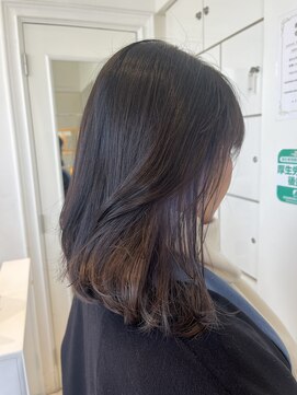 アブニールドール 大山台店 【ブリーチあり】インナーカラー×ブルーバイオレット