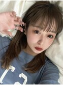 魅力倍増カールが可愛いシアーカラー