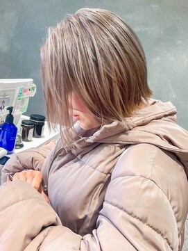 ラベルムバイエーケー(La Belleme by AK) ブリーチ1回で作る！まろやかグレージュ！