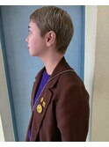 ベリーショート×ハイトーンベージュ