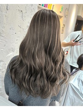 ブレンド 渋谷(BLend) 前髪アンブレラカラーこなれミディイメチェンウェーブパーマ