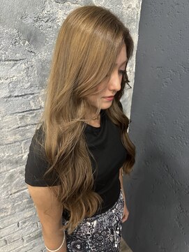 プライズ アイリス 池袋東口店(prize Iris) ミルクティーカラーダブルカラー池袋韓国ヘア