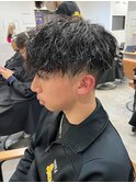 マッシュスパイラルパーマツイストスパイラル波巻きメンズ