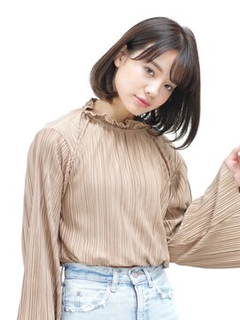 アビエブラン 若江岩田(abije blanc) シンプルワンカールボブ【若江岩田駅】★20代30代50代 髪質改善