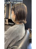 【褒められ髪】ナチュラルハイライトカラー