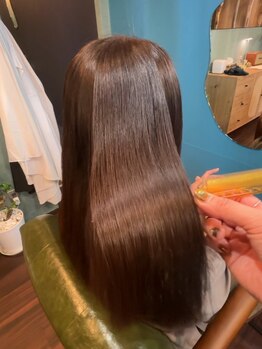 ハチ(.hachi)の写真/【太宰府】話題の髪質改善ストレート＊ 癖をしっかりのばしながら、今までにない手触りと艶をー。