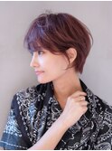 美髪ショートボブおくれ毛_ba477231