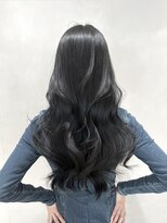 ジーナ 梅田(Zina) 髪質改善＊ネイビーブラックハイライトカラー＊美髪【Zina梅田】