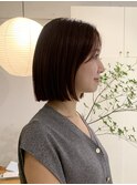 ぷつっとカット/ミニボブ