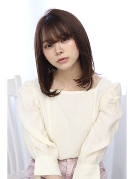シロフイケブクロ(shirof ikebukuro) 【松永】前髪がポイント＊ワンカールさらつやミディ