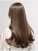 【髪質改善】柔らかベージュ×ストレート