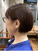 耳にかけた感じもgood!シルエットも可愛いボブスタイル