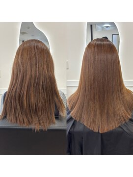 ロア 熊本(LOA) シルクストレート　ビフォーアフター