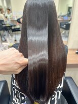 ジアン バイ ミルボン 西宮ガーデンズプラス(GIEN by milbon)&nbsp;黒髪/レイヤーカット/顔周り/オリーブグレー/小顔/酸性縮毛矯正