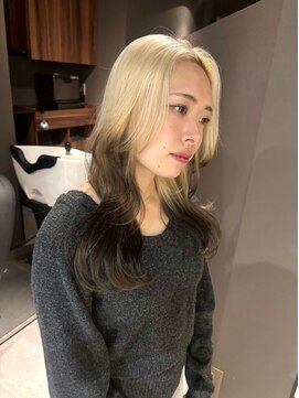 ジーナ 渋谷神南(Zina) ［amika指名］デザインカラー/ホワイトブロンド/ブラウンカラー