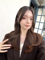 マスカリ(muscali)&nbsp;星華,黒髪,ボブルフ,ネビージュ,小顔,ワンレン