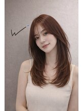 ブリーチなしでも透明感｜ダメージを抑えたダブルカラー