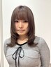 【学割U24◆平日/及部・谷元限定】小顔カット+トレンドカラー　￥13750→￥9800