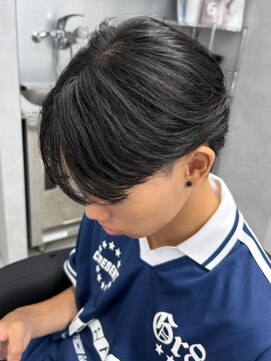 エルマーク 京都駅前(L-MARK) ニュアンスパーマ/センターパート/マッシュ/カルマパーマ/メンズ