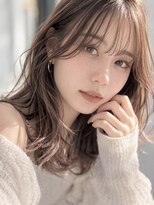 ヘアーエボリューション 艶ベージュ×抜け感レイヤーの大人可愛い愛されセミロング