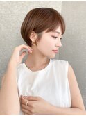 ナチュラルショート/ショートボブ/韓国/顔周り/20代30代40代50代