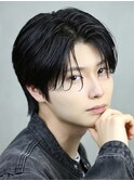 ニュアンスパーマ　センターパート