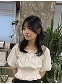 縮毛矯正/レイヤーカット/顔まわりカット/ハッシュカット