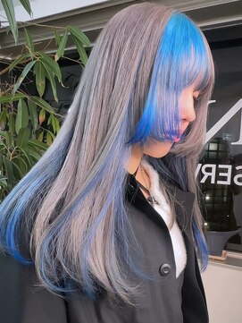 イエナ 渋谷(IENA) ★グレージュハンサムショートケアブリーチカラーツートンカラー