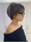 メガネにも合わせやすいショートカット/20代30代40代/ショート