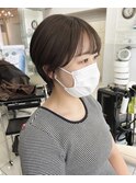丸みショートボブ☆顔周りカット