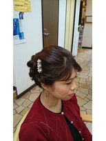 ボーソレイユ(beau soleil) くずし編み込みアップ