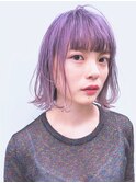 《NORA》YUMA/韓国人風きりっぱなしボブ×ラベンダーグレージュ
