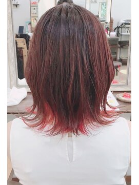 ギフト ヘアー サロン(gift hair salon) インナーイヤリングカラー×シルキーピンク☆