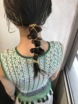 エクー(ECOO) 『　ピスタチオグレージュ　× 紐アレンジ　』