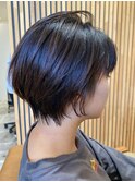 大人可愛いショートボブ