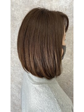 シュガービー(SUGAR-B) 【SUGAR-B】ラベンダーベージュ×前下がりボブ