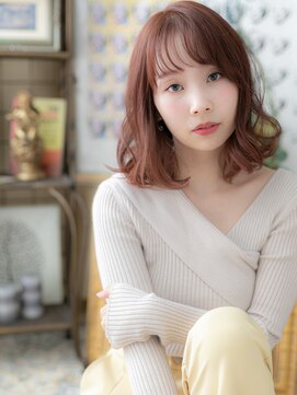 カバーヘア イヴ 戸頭店(COVER HAIR EVE) 大人かわいいカシスブラウン小顔くびれミディa戸頭20代30代40代