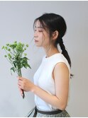 大人タイトな一つ結び