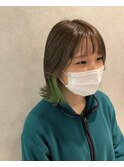 シアーグレー×イエローグリーン20代30代