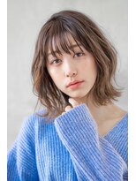 オースティン 流山おおたかの森(AUSTIN)&nbsp;大人かわいい前髪セシルカットココアブラウンフリンジウェーブ