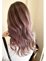 美容室 ルアル 市原市八幡宿店(Luar)&nbsp;ピンクバレイヤージュ〇