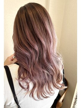 美容室 ルアル 市原市八幡宿店(Luar) ピンクバレイヤージュ〇