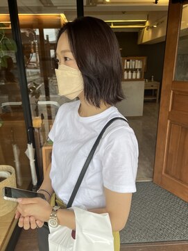 ヘア プロデュース キュオン(hair produce CUEON.) 切りっぱなしロブ