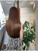 tuuli☆30代40代ペールベージュ切りっぱなしロング　80