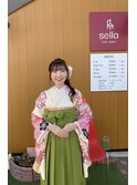 カチューシャ風 編みおろしヘアー