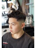 スパイキーショート×ミドルフェード